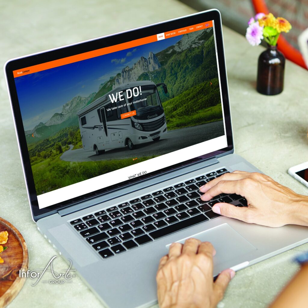 Strona internetowa firmy RoadCamper